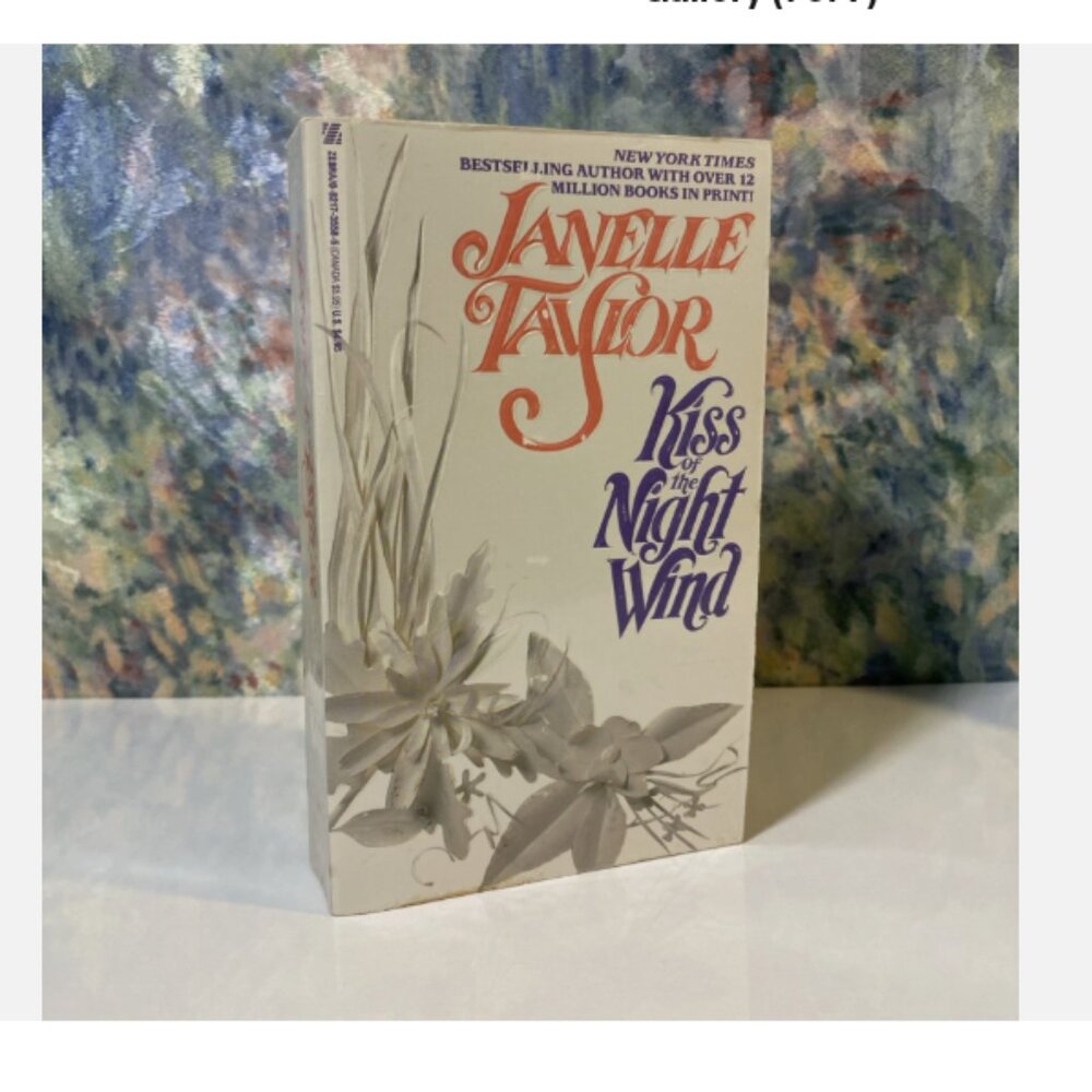 Janelle Taylor Kiss of the Night Wind Vintage 1989 Zebra Romance Paperback Book